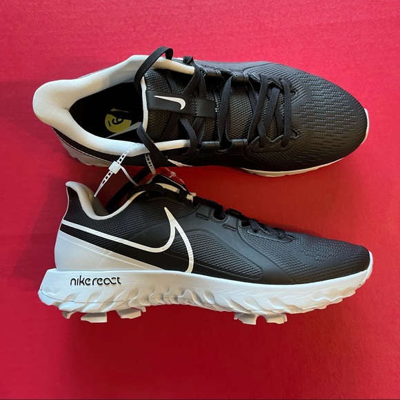 NEW! Nike React Infinity Golf Shoes Black White Comfort CT6620-004 Sz 9 - Picture 1 of 5